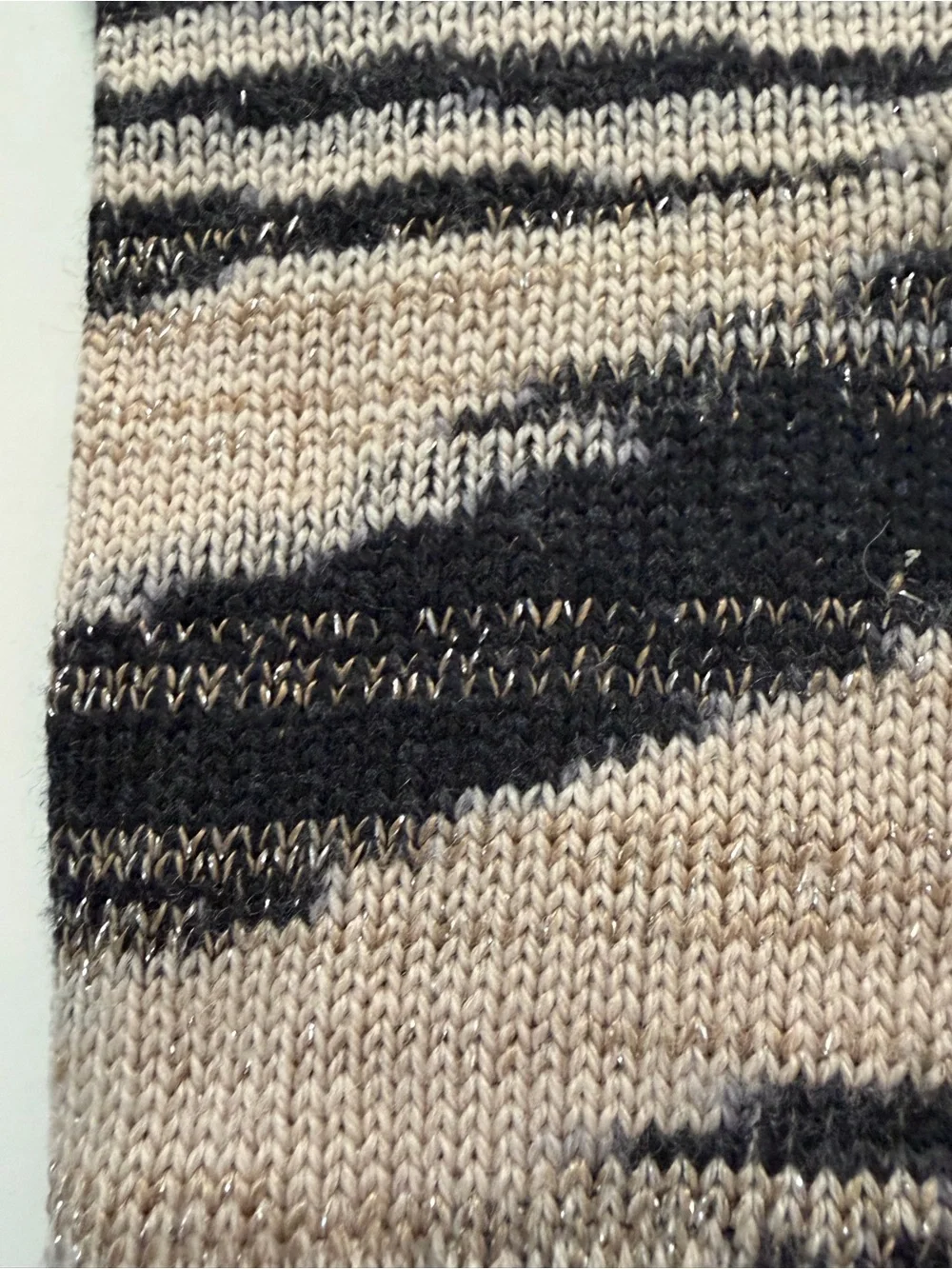 M by Missoni Black, Blush and Cream Marled Long Knit Gloves with Extended Cuffs